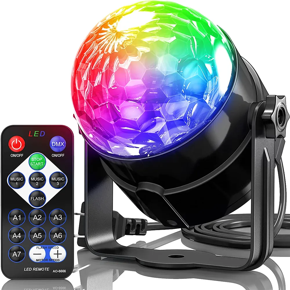 Home Cinema Room - 7 Colors Strobe Light Sound Activated