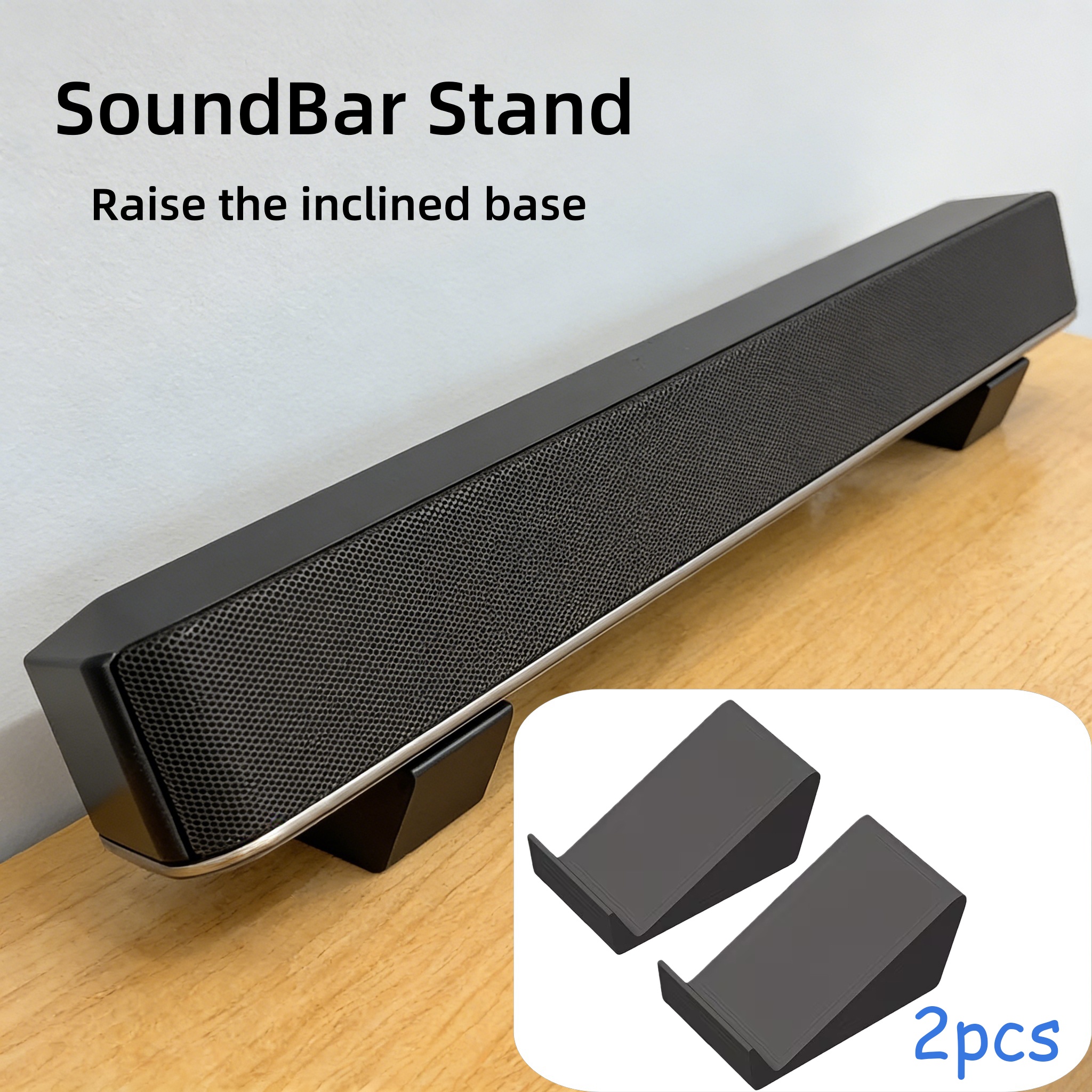 Home Cinema Furniture - 2pcs Universal SoundBar Stand Bases,Compatible with