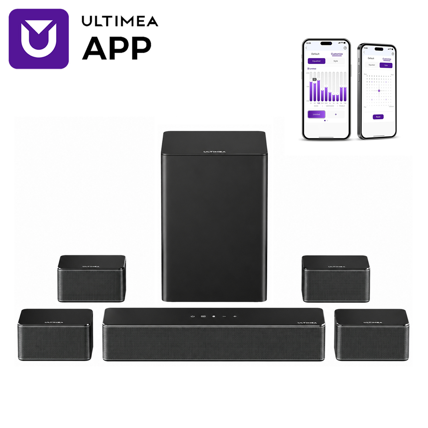 Home Cinema Usa - ULTIMEA 7.1 Surround Sound System Sound