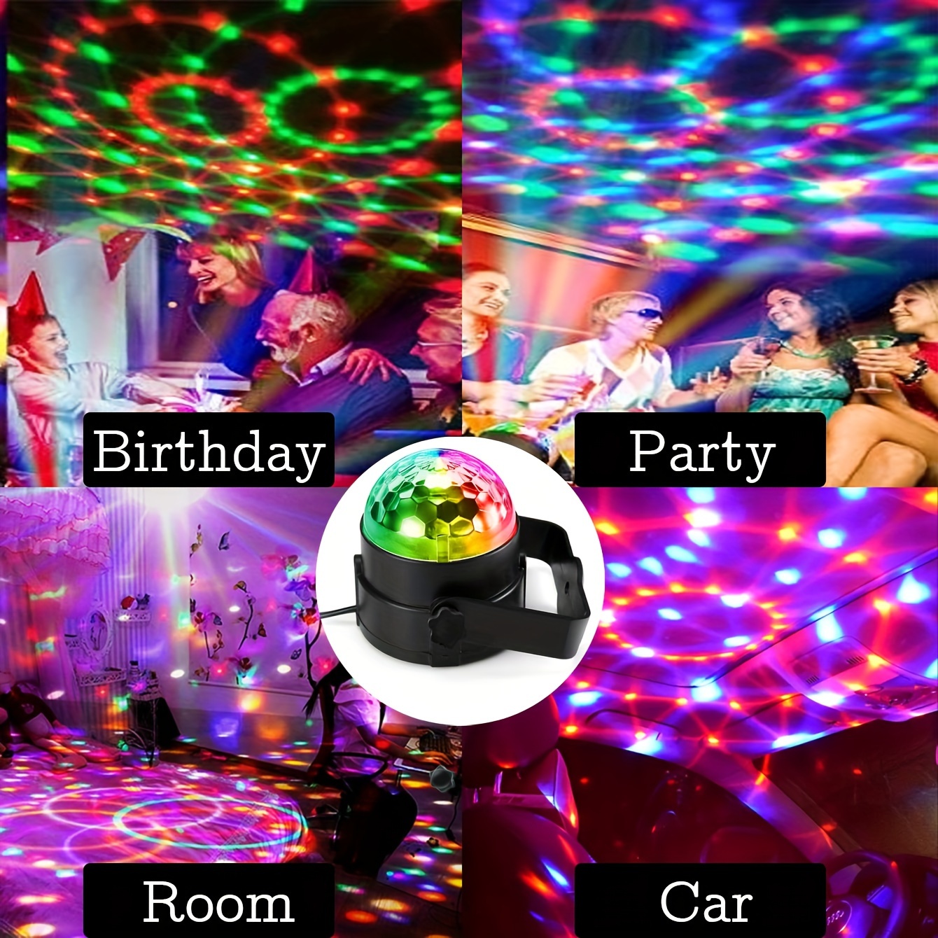 7 Colors Disco Ball Stage Ligh - Home Cinema Room 리뷰 및 가격