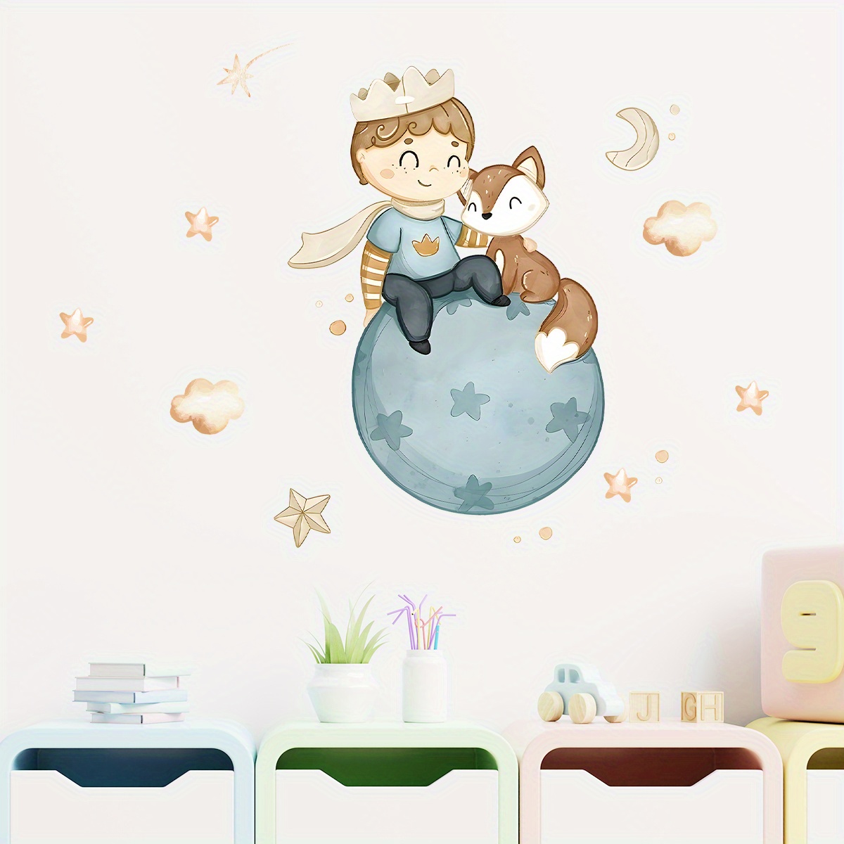 Cartoon Cute Prince Fox Balloo - Home Cinema Room 리뷰 및 가격