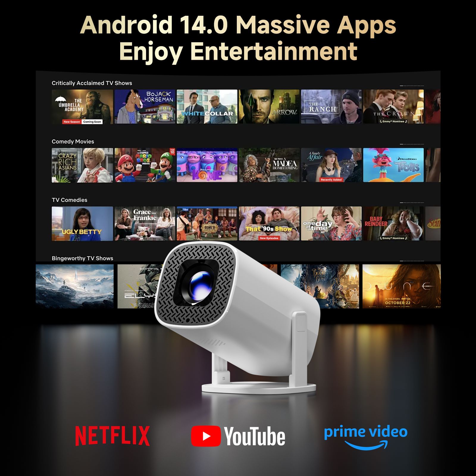 HONGTOP P30PRO Smart Mini Proj - Home Cinema Compact 리뷰 및 가격
