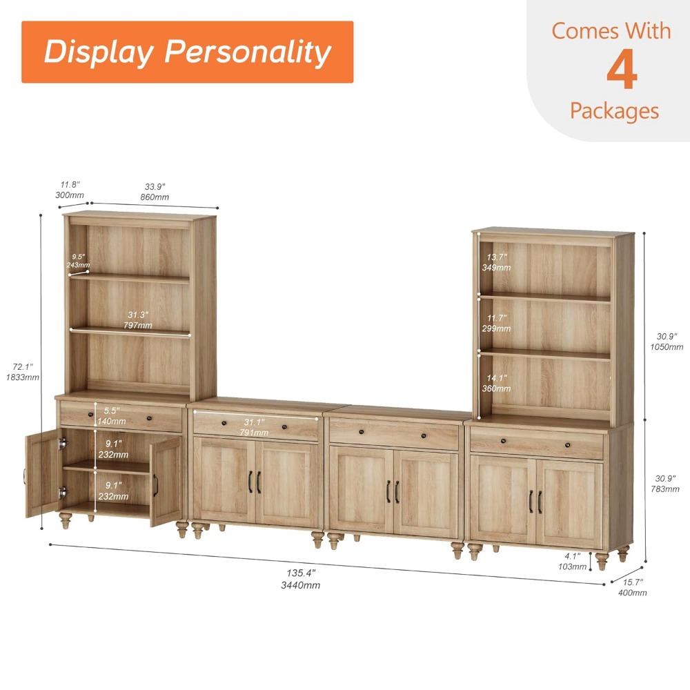 Entertainment Center TV Stand  - Home Cinema Furniture 리뷰 및 가격