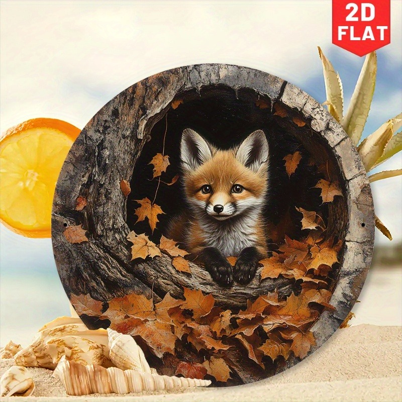 1pc Adorable Fox in Leaves Alu - Home Cinema Classic 리뷰 및 가격