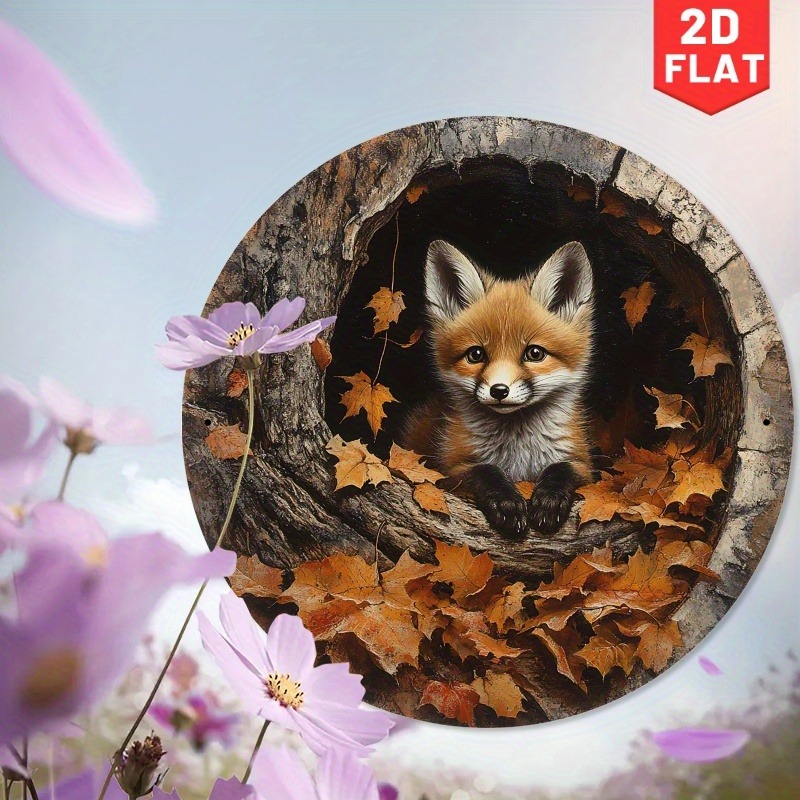1pc Adorable Fox in Leaves Alu - Home Cinema Classic 리뷰 및 가격