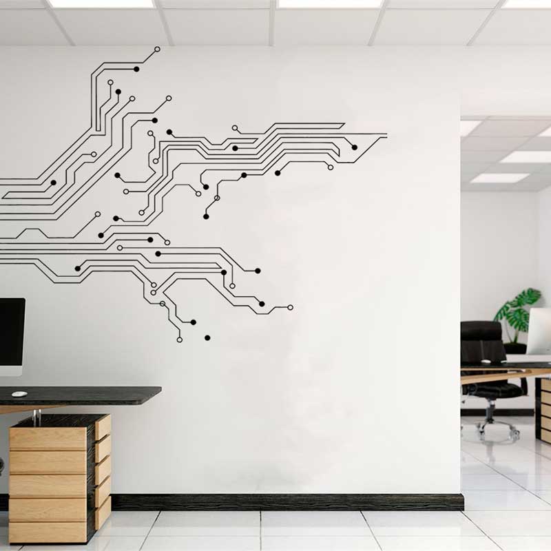 Technology Circuit Board Wall  - Home Cinema Room 리뷰 및 가격