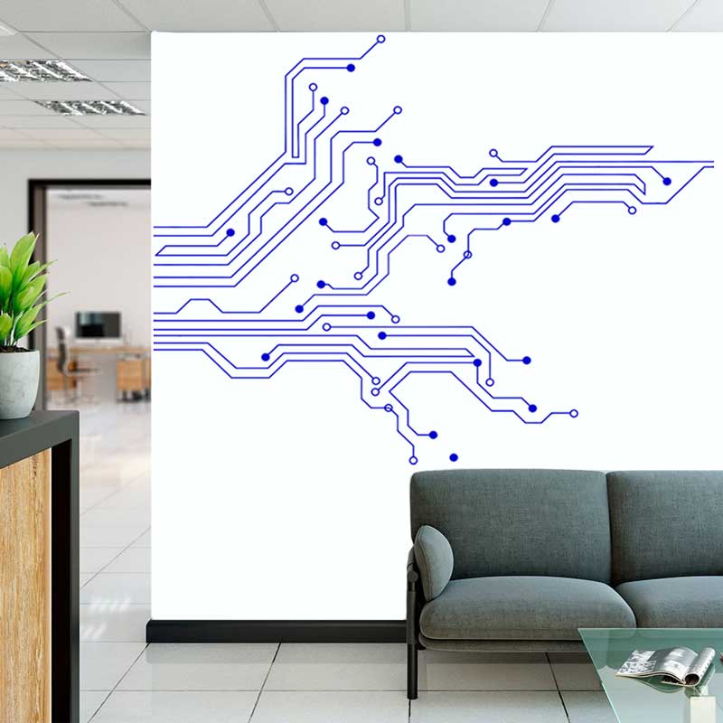 Technology Circuit Board Wall  - Home Cinema Room 리뷰 및 가격