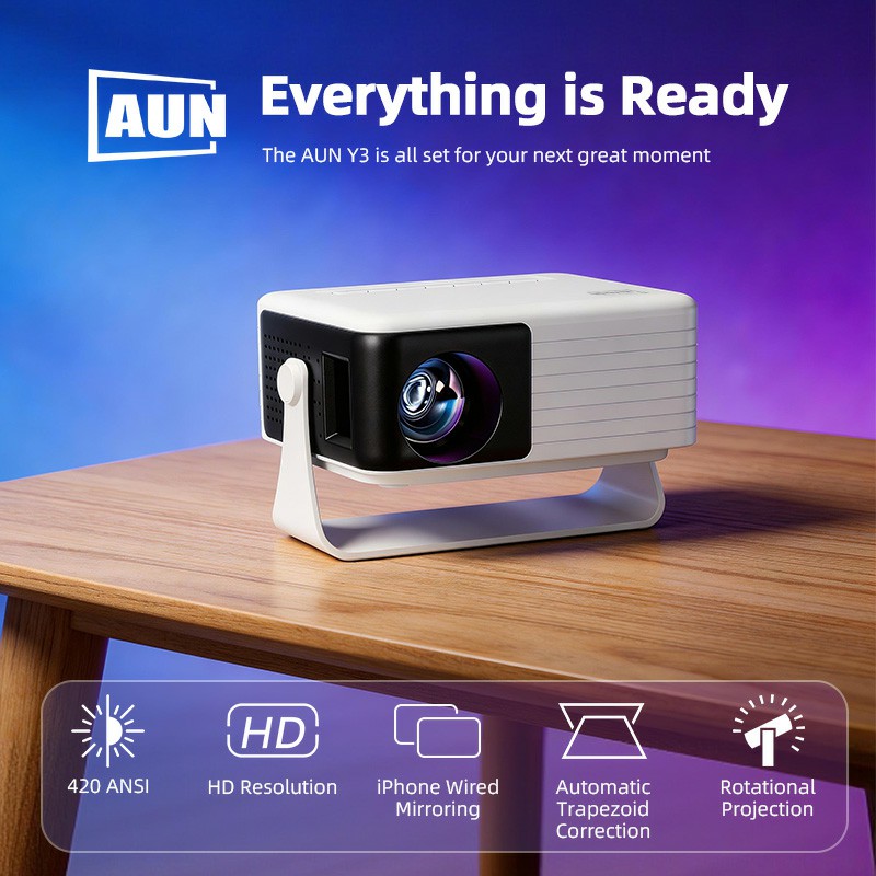 AUN Y3 MINI Projector Home The - Home Cinema Compact 리뷰 및 가격