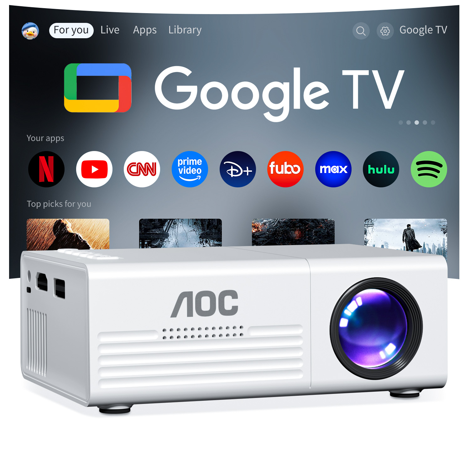 AOC Mini Projector TFT LCD Wi - Home Cinema Compact 리뷰 및 가격