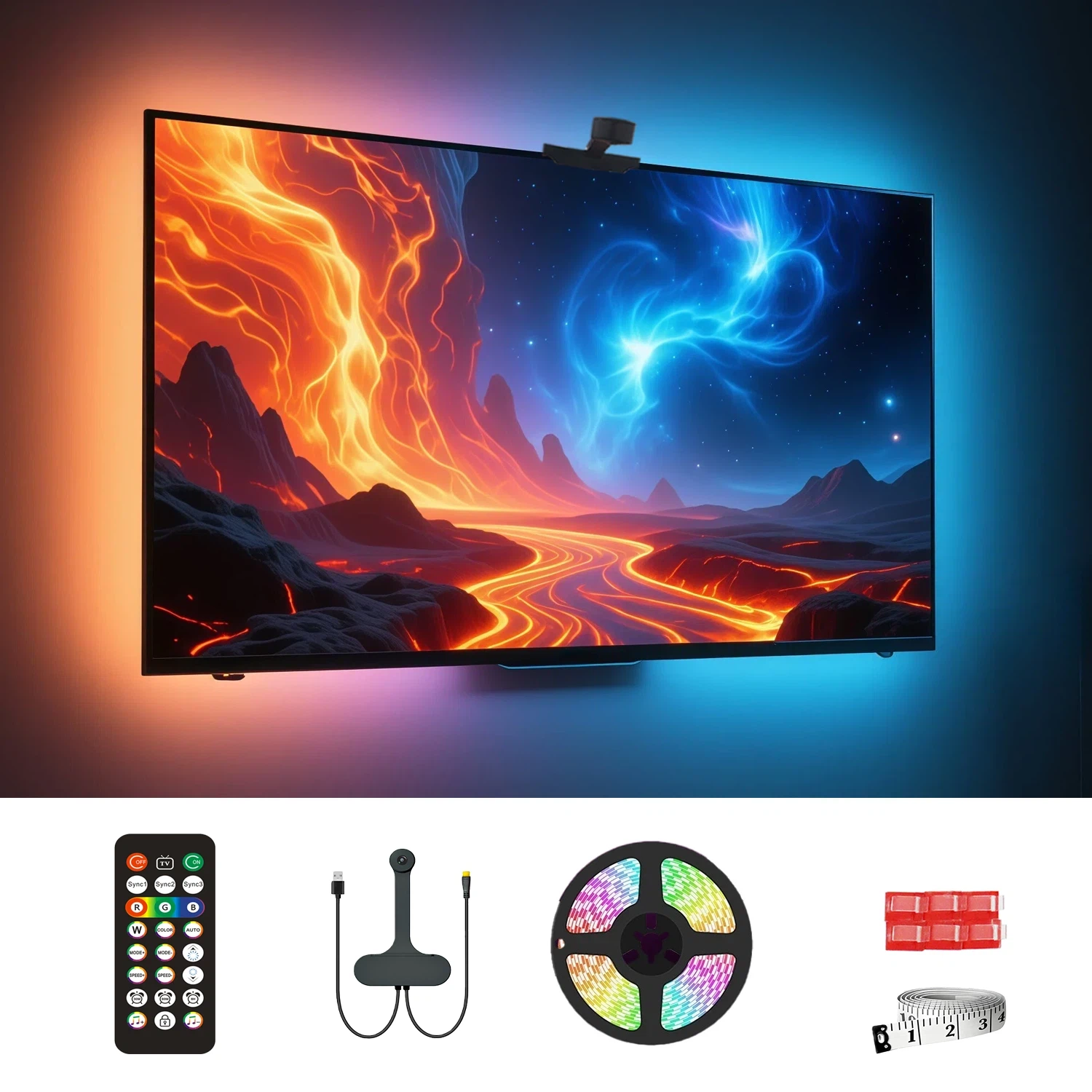 WACUAAO AI Sync LED TV Backlig - Home Cinema Furniture 리뷰 및 가격