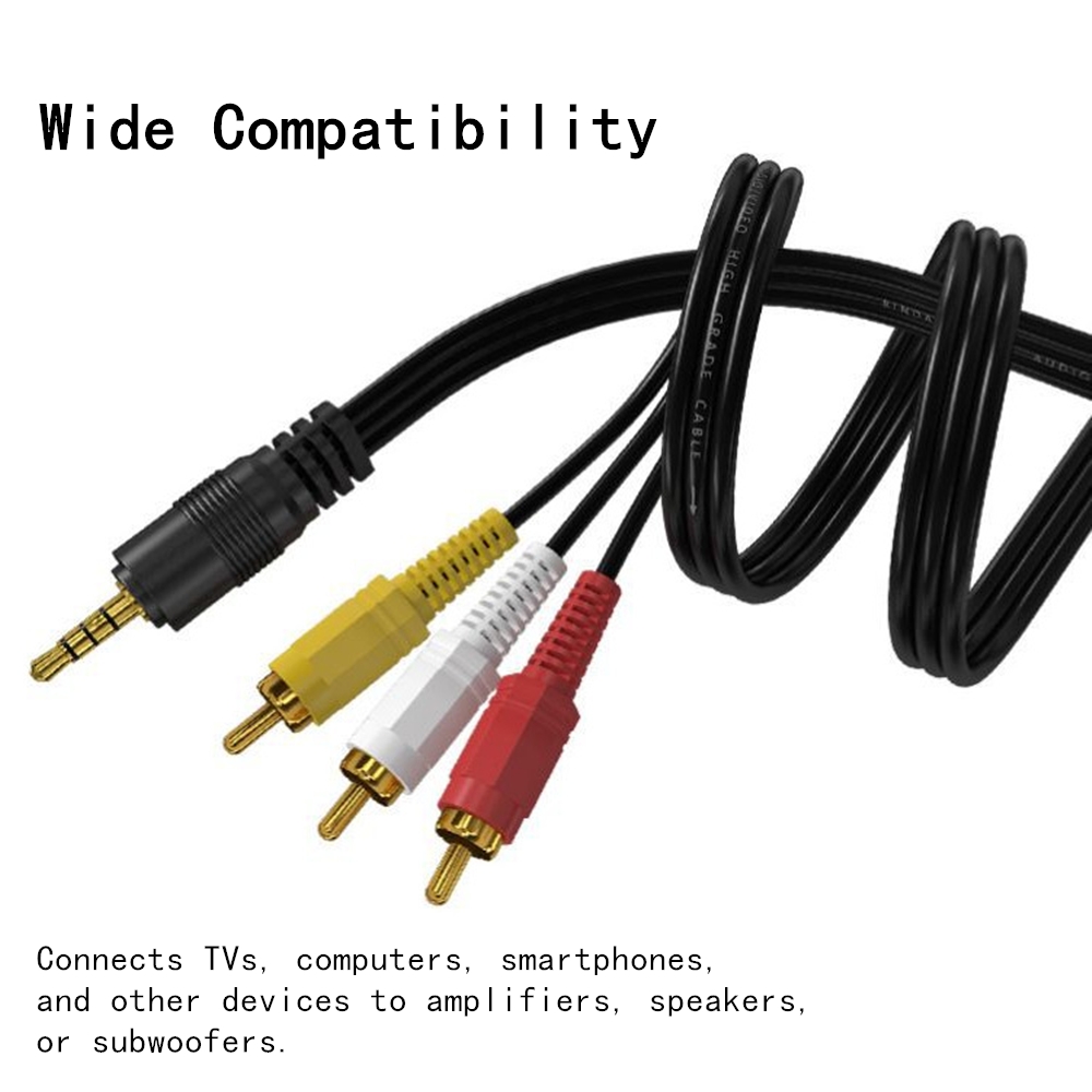 3.5mm to 3 RCA Audio Video Cab - Home Cinema Solution 리뷰 및 가격