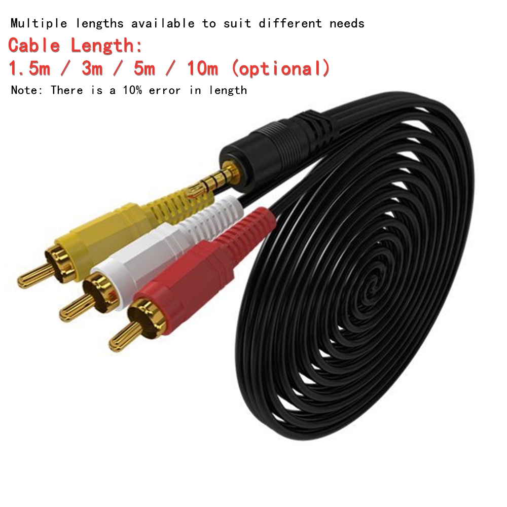 3.5mm to 3 RCA Audio Video Cab - Home Cinema Solution 리뷰 및 가격