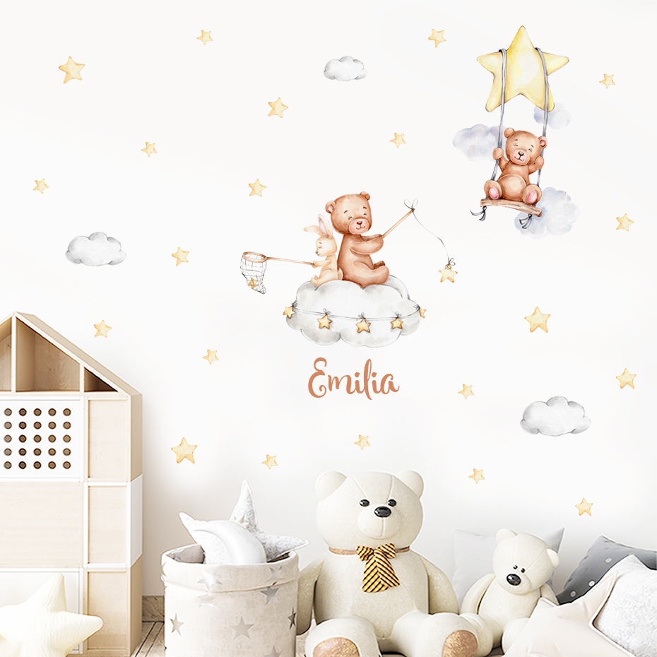 Custom Baby Name Bear Balloons - Home Cinema Room 리뷰 및 가격