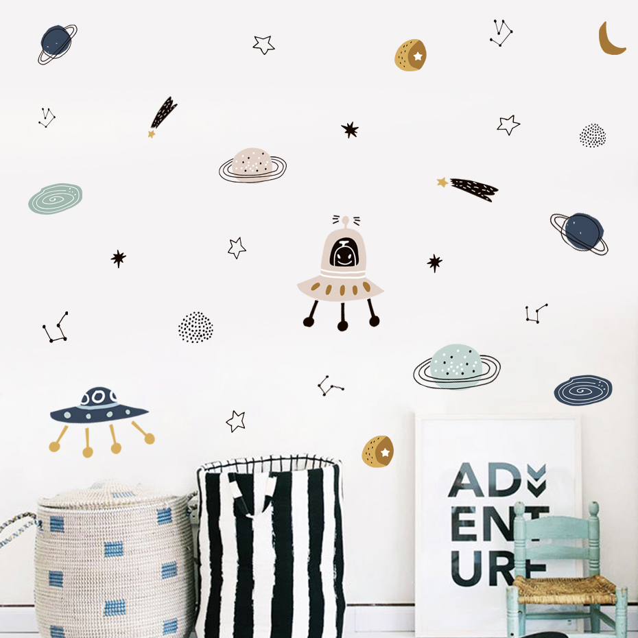 Cartoon Ufo Aliens Planet Patt - Home Cinema Room 리뷰 및 가격