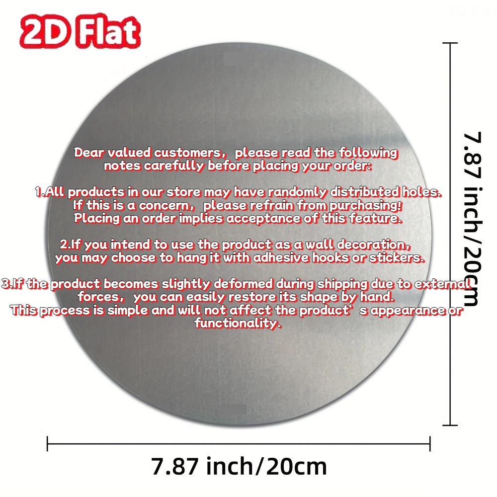 2D 1PC Round Aluminum Metal Si - Home Cinema Classic 리뷰 및 가격