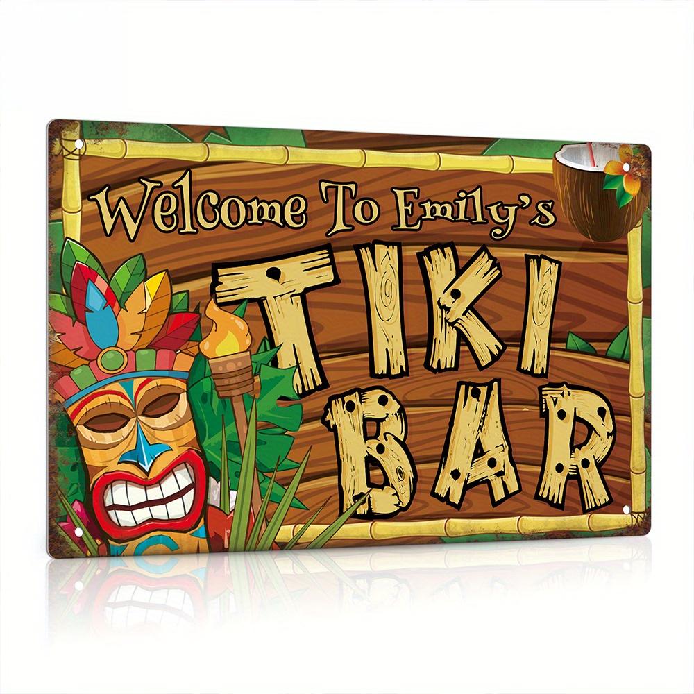 Custom  Decor Tiki Bar Sign, P - Home Cinema Classic 리뷰 및 가격