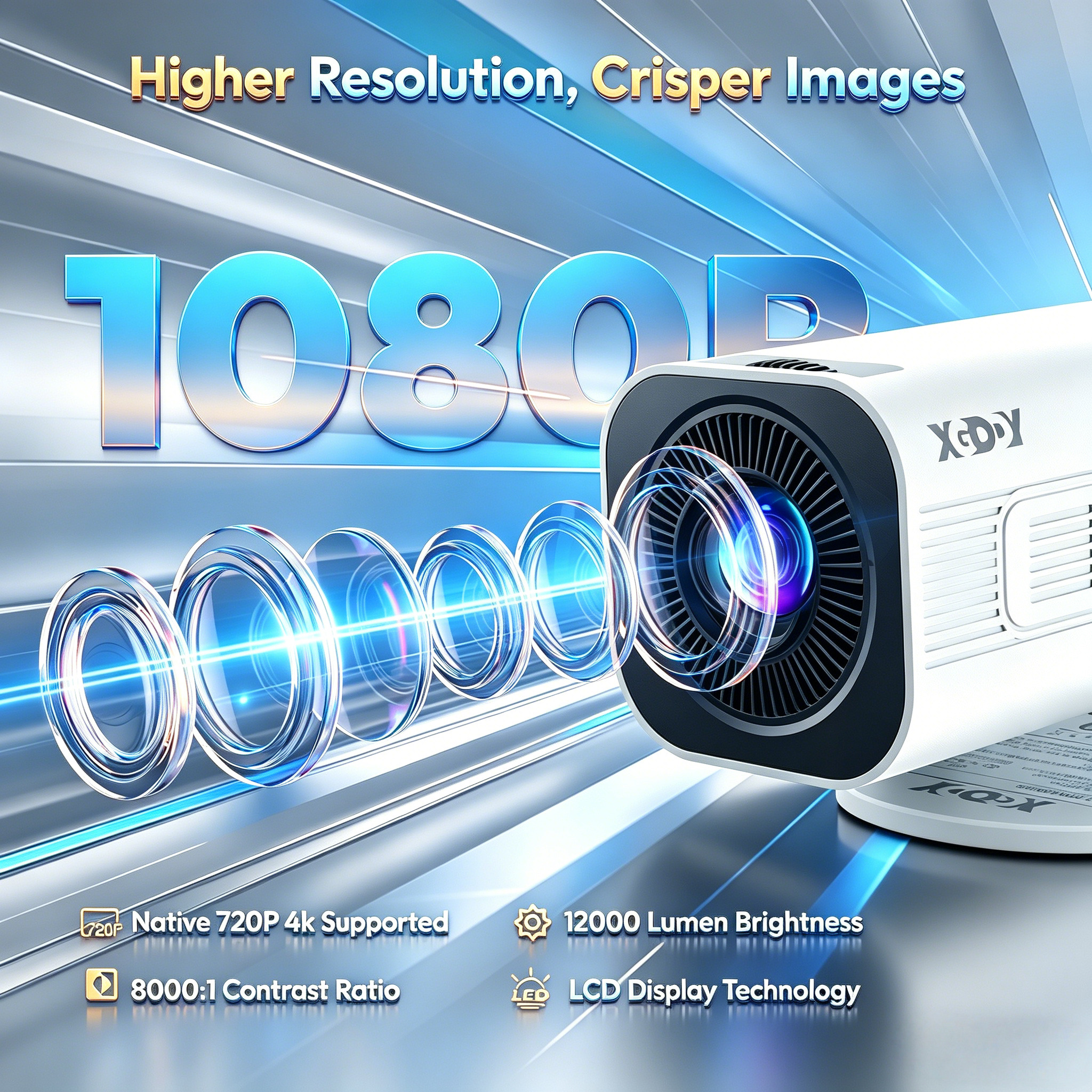 XGODY 300 ANSI Projector Smart - Home Cinema Compact 리뷰 및 가격