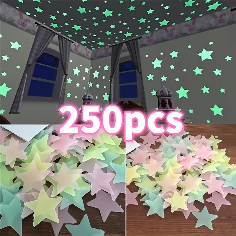 50/250Pcs Luminous Star Sticke - Home Cinema Room 리뷰 및 가격